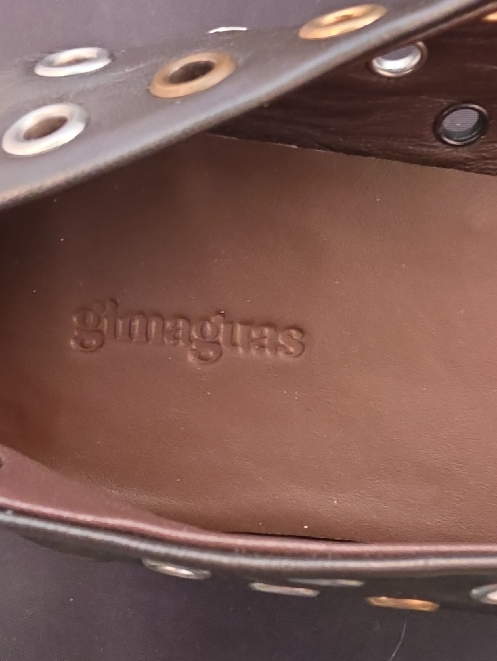 Gimaguas Bailarina Eyelets Leather Ballet Flats - Picture 2 of 7